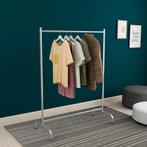 [en.casa] Kledingrek Staffanstorp 137x104x48 cm zilverkleuri, Verzenden, Nieuw