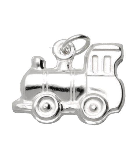 Zilveren Trein locomotief ketting hanger, Sieraden, Tassen en Uiterlijk, Kettinghangers, Verzenden