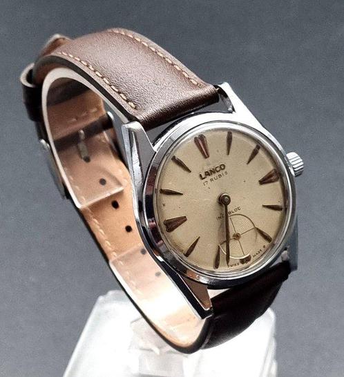 Lanco - 17 Rubis Incabloc - Zonder Minimumprijs - 1305 -, Sieraden, Tassen en Uiterlijk, Horloges | Heren