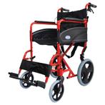 Aidapt transport rolstoel opvouwbaar - 8.5kg - rood, Verzenden, Nieuw