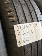 2 x Continental SportContact 5 235-50-19 Zomerbanden 5,5mm, Auto-onderdelen, Banden en Velgen, 19 inch, Gebruikt, Ophalen of Verzenden