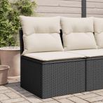 vidaXL Tuinbank zonder armleuning met kussens poly rattan, Verzenden, Nieuw, Rotan