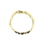 Gouden tankschakel armband, Sieraden, Tassen en Uiterlijk, Armbanden, Ophalen of Verzenden, Gebruikt, Overige kleuren, Goud