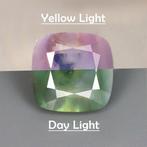 1 pcs Groen, Paars Alexandriet - 4.82 ct - Asian Institute, Sieraden, Tassen en Uiterlijk, Edelstenen, Nieuw