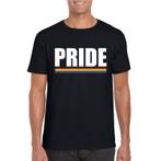 Gay Pride homo shirt zwart Pride heren - Regenboog thema, Ophalen of Verzenden, Nieuw