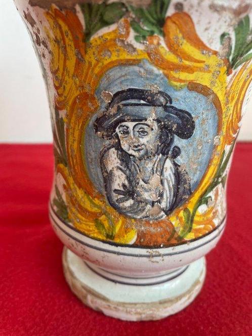 Apothekerspot - Albarello Maiolica Napoli kastelen, Antiek en Kunst, Antiek | Glas en Kristal