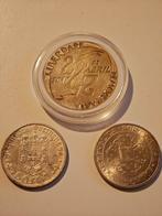 Portugal. 2 x 50 Escudos / 1000 Escudos 1968, 1972 and 1999, Postzegels en Munten, Munten | Europa | Niet-Euromunten