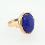 Ring - 18 karaat Geel goud Lapis lazuli, Nieuw