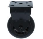 Bok Skatewiel zwart met bevestigingsplaat 75 mm, Verzenden, Nieuw