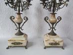 Kandelaar 2 Antieke kandelaars met dover (2) - Koper en