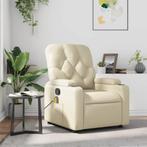 vidaXL Massagestoel verstelbaar kunstleer crème, Huis en Inrichting, Fauteuils, Verzenden, Nieuw