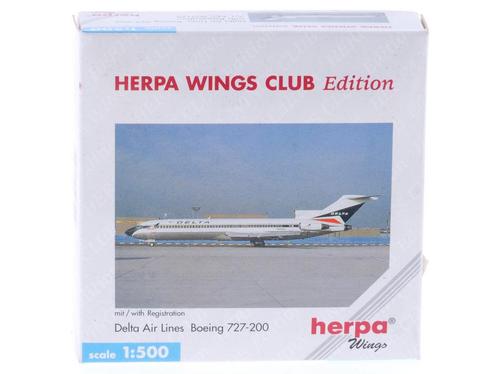 Schaal 1:500 Herpa 503129 Delta Air Lines Boeing 727-200..., Hobby en Vrije tijd, Modelbouw | Vliegtuigen en Helikopters, Zo goed als nieuw