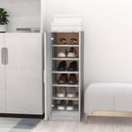 vidaXL Schoenenkast 32x35x92 cm bewerkt hout grijs sonoma, Verzenden, Nieuw