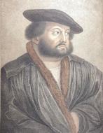 Francesco Bartolozzi (XVIII) - Ritratto di Hans Holbein, Antiek en Kunst