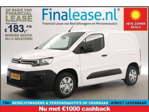 Citroën Berlingo 1.2 PureTech 111PK Benzine Airco PDC €183pm, Auto's, Bestelauto's, Lease, Handgeschakeld, Benzine, Citroën, Wit
