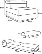 Hoge kwaliteit foam matras met wasbare hoes - Grijs - 200..., Ophalen of Verzenden, Nieuw
