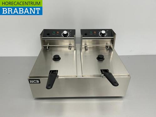 RVS Dubbele Friteuse Frituur 2 x 6 liter 230V Horeca, Zakelijke goederen, Horeca | Keukenapparatuur, Nieuw in verpakking, Ophalen of Verzenden