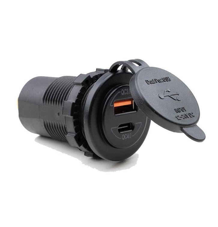 12 Volt stopcontact USB C en USB A Quick Charge 4.0, Watersport en Boten, Navigatiemiddelen en Scheepselektronica, Nieuw, Ophalen of Verzenden