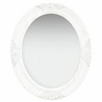 vidaXL Wandspiegel barok stijl 50x60 cm wit, Verzenden, Nieuw