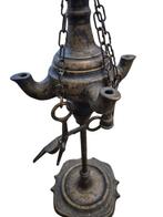 Olielamp - Brons - Mughal Rajasthan India, Antiek en Kunst