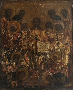 Icoon - Uitgebreide Deësis - Hout - Antiek, Antiek en Kunst