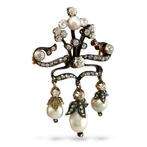 Broche - 14 karaat Geel goud, Imperiale Russische Periode,