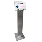 Hydro-alcoholische geldispenser met pedaal | RVS |  B350..., Verzenden