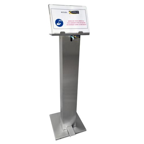 Hydro-alcoholische geldispenser met pedaal | RVS |  B350..., Zakelijke goederen, Horeca | Overige, Verzenden