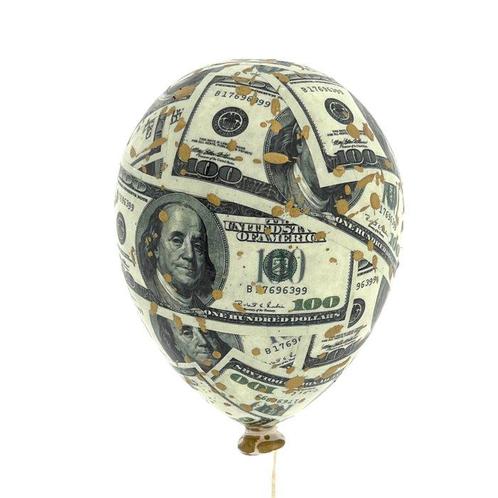 MVR (XX) - Money Dollar Balloon, Antiek en Kunst, Kunst | Schilderijen | Modern