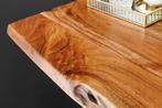 Massief houten bartafel MAMMUT 120cm natuurlijke acaciaboom, Huis en Inrichting, Tafels | Eettafels, Ophalen of Verzenden, Nieuw