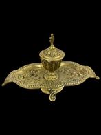 Inktpot - Gouden brons, Antiek en Kunst