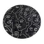 *WOONWINKEL* Kare Design Art Faces Rond Vloerkleed Met Gezic, Verzenden, Nieuw