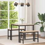 vidaXL Eettafel Naturel 80 x 80 x 75 cm Massief grenenhout, Huis en Inrichting, Tafels | Eettafels, Verzenden, Nieuw