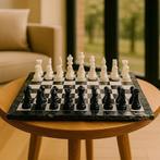 Schaakspel - Black and white natural stone - Marmer