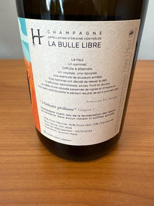 Romain Henin, La Bulle Libre - Champagne Brut Nature, Non, Verzamelen, Wijnen