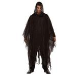 Halloween poncho zwart, Verzenden, Nieuw, Feestartikel