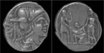 137bc Roman Ti Veturius Ar denarius zilver, Postzegels en Munten, Munten | Europa | Niet-Euromunten, Verzenden
