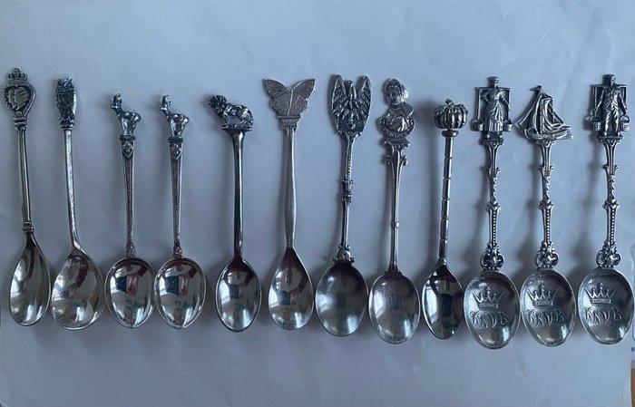 Theelepel (11) - Verzilverd, Antiek en Kunst, Antiek | Goud en Zilver