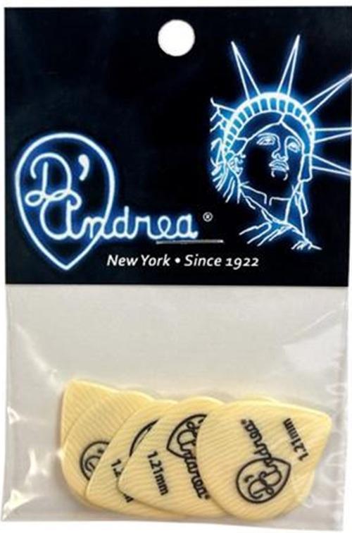DAndrea - Ivory 551 - Plectrum - 1.21 mm - 6-pack, Muziek en Instrumenten, Instrumenten | Toebehoren, Elektrische gitaar, Nieuw