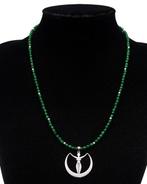 Emerald - Wicca ketting - Artemis - Maan godin - Natuur en