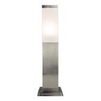 Moderne zilveren tuinpaal | 45cm | E27 fitting | Morena, Ophalen of Verzenden, Nieuw, Netvoeding, Staande lamp