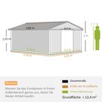 TRUUSK Tuinhuis 12,4 m² - Lessenaarsdak - Schuifdeur - Funde, Tuin en Terras, Verzenden, Nieuw