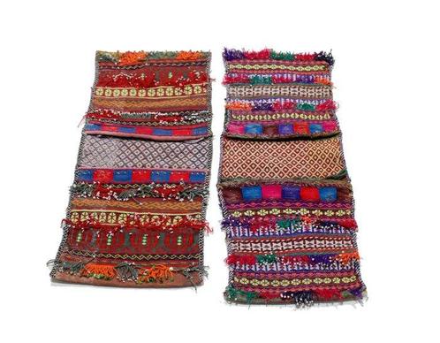 Handgeknüpte zout tas van echte wol, Khurjin, Afghaanse, Antiek en Kunst, Kunst | Designobjecten