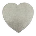 placemat koehuid hart grijs 39cm, Huis en Inrichting, Woonaccessoires | Overige, Nieuw, Verzenden