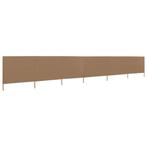 vidaXL Windscherm 6-panelen 800x80 cm stof taupe, Tuin en Terras, Verzenden, Nieuw