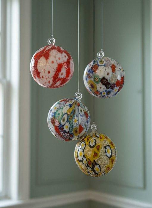 Kerstballen (4) - Glas, Antiek en Kunst, Antiek | Glas en Kristal