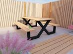 Lounge Picknicktafel model X, Tuin en Terras, Tuinsets en Loungesets, Verzenden, Nieuw