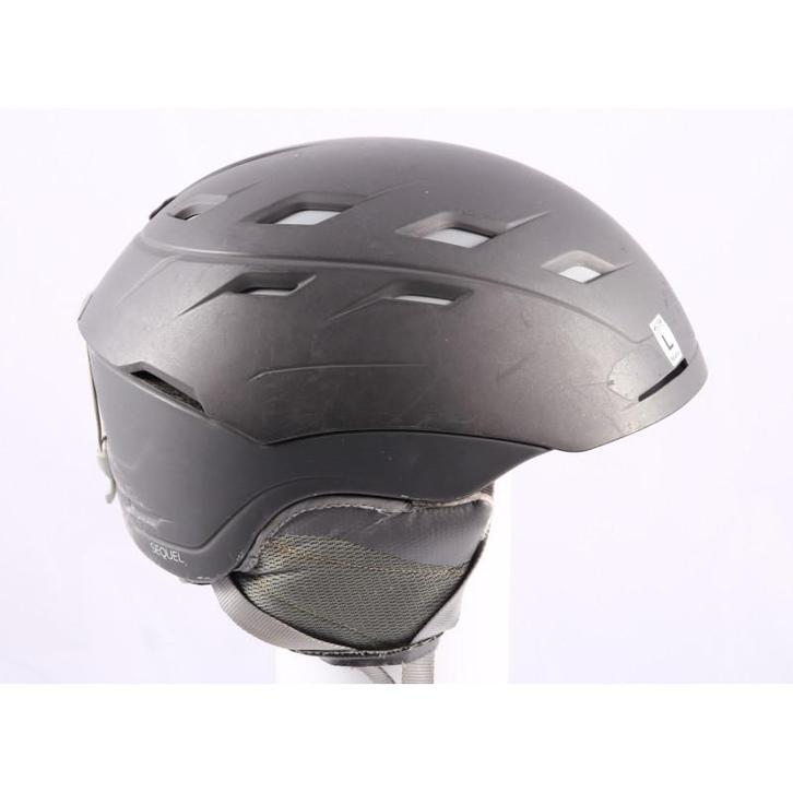 59 60 61 62 63 skihelm/snowboardhelm SMITH SEQUEL, Matte/gre, Sport en Fitness, Skiën en Langlaufen, Gebruikt, Verzenden