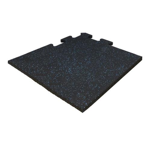 Rubber puzzel tegel - 50 x 50 cm – zwart SBR / blauw EPDM -, Tuin en Terras, Tegels en Klinkers, Verzenden