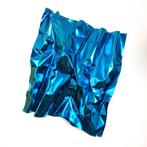 José Soler Art - Steel Silk. Blue (Wall Sculpture)